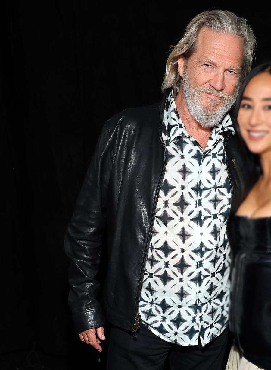 Tron Ares 2025 Event Jeff Bridges Kevin Flynn Black Leather Jacket
