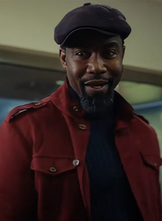 Trouble Man 2025 Michael Jai White Jaxen Red Jacket