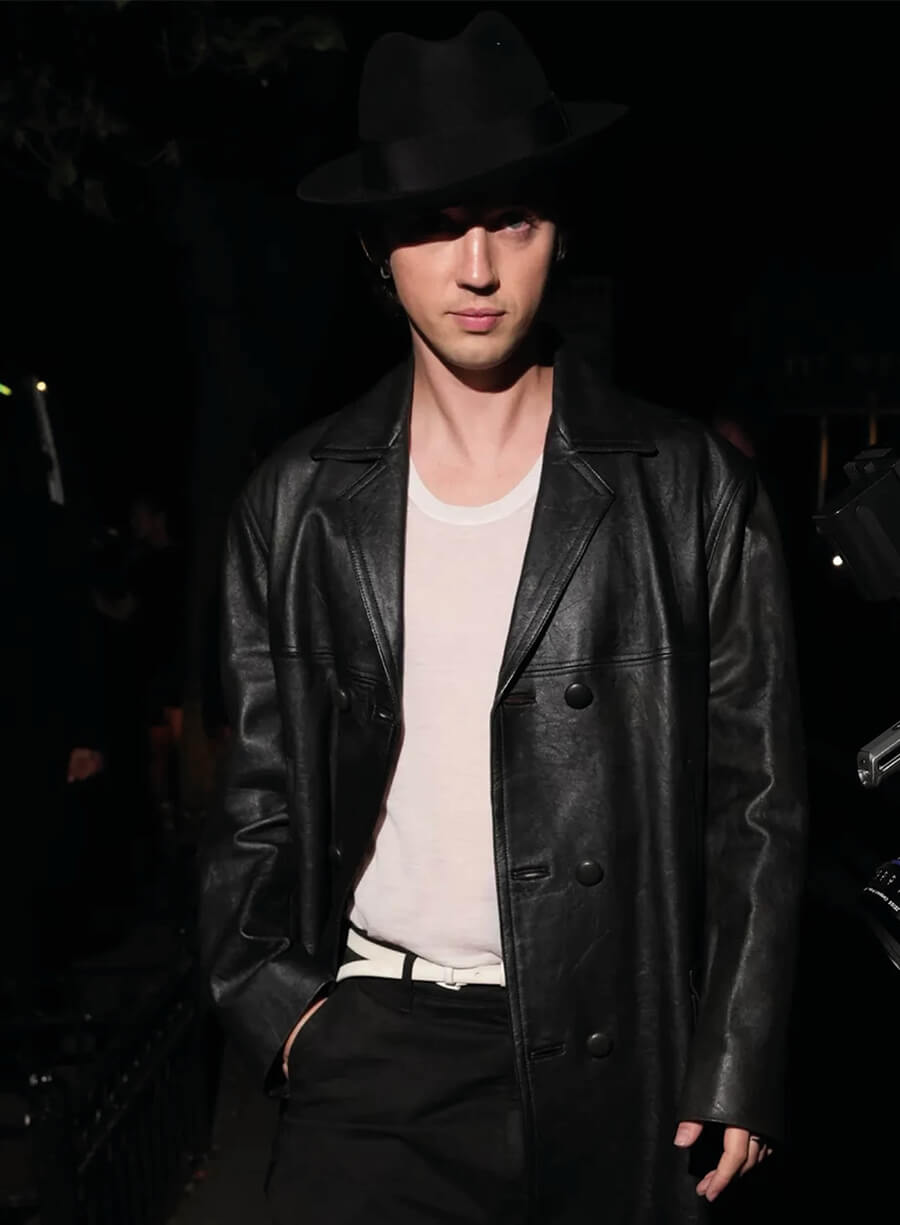 Troye Sivan Met Gala 2026 After Party Leather Coat