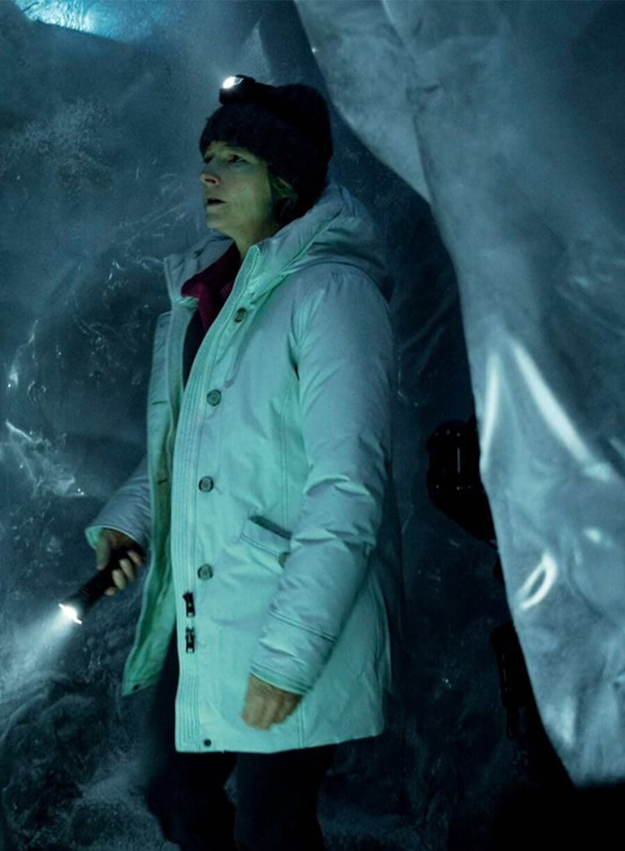 True Detective Jodie Foster Liz Danvers White Hooded Jacket