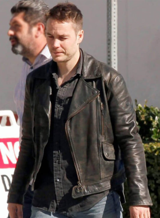 True Detective S02 Paul Woodrugh Black Leather Jacket