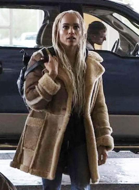 Tv Series Kin  Zoë Kravitz Milly Beige Coat 