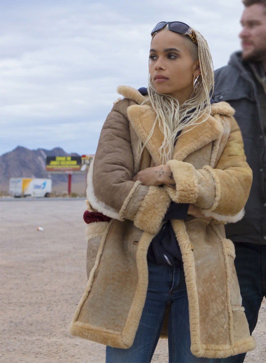 Tv Series Kin  Zoë Kravitz Milly Beige Coat 