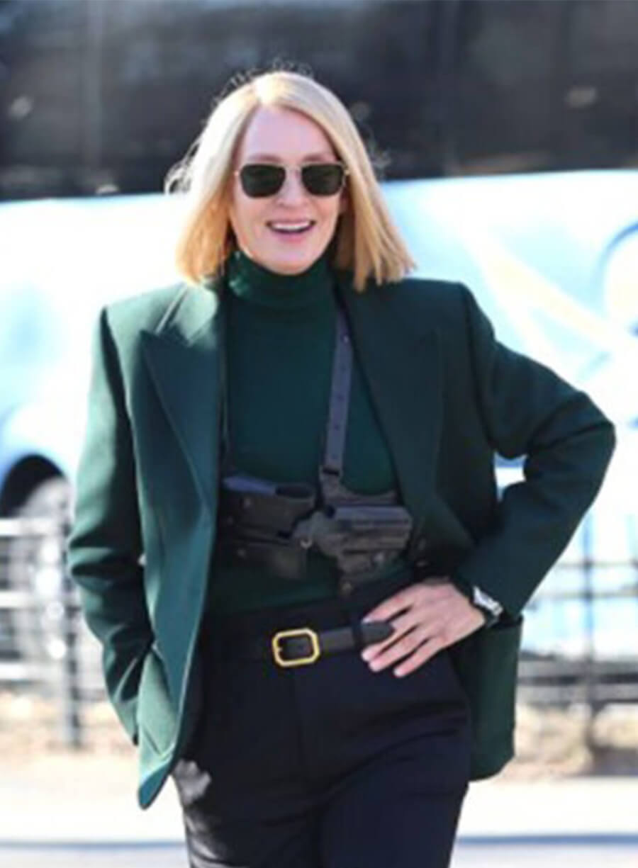 Uma Thurman Dexter: Resurrection 2025 Charley Green Blazer