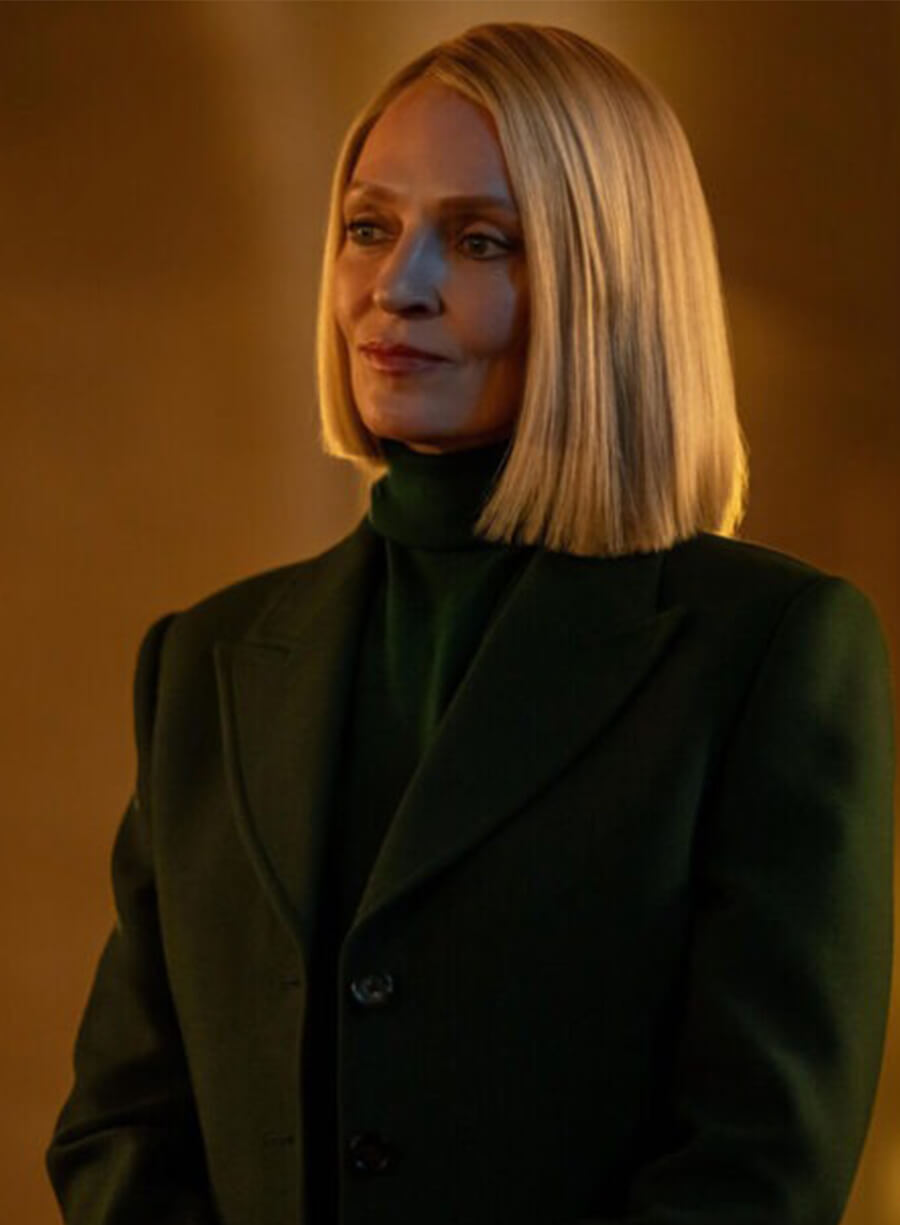 Uma Thurman Dexter: Resurrection 2025 Charley Green Blazer