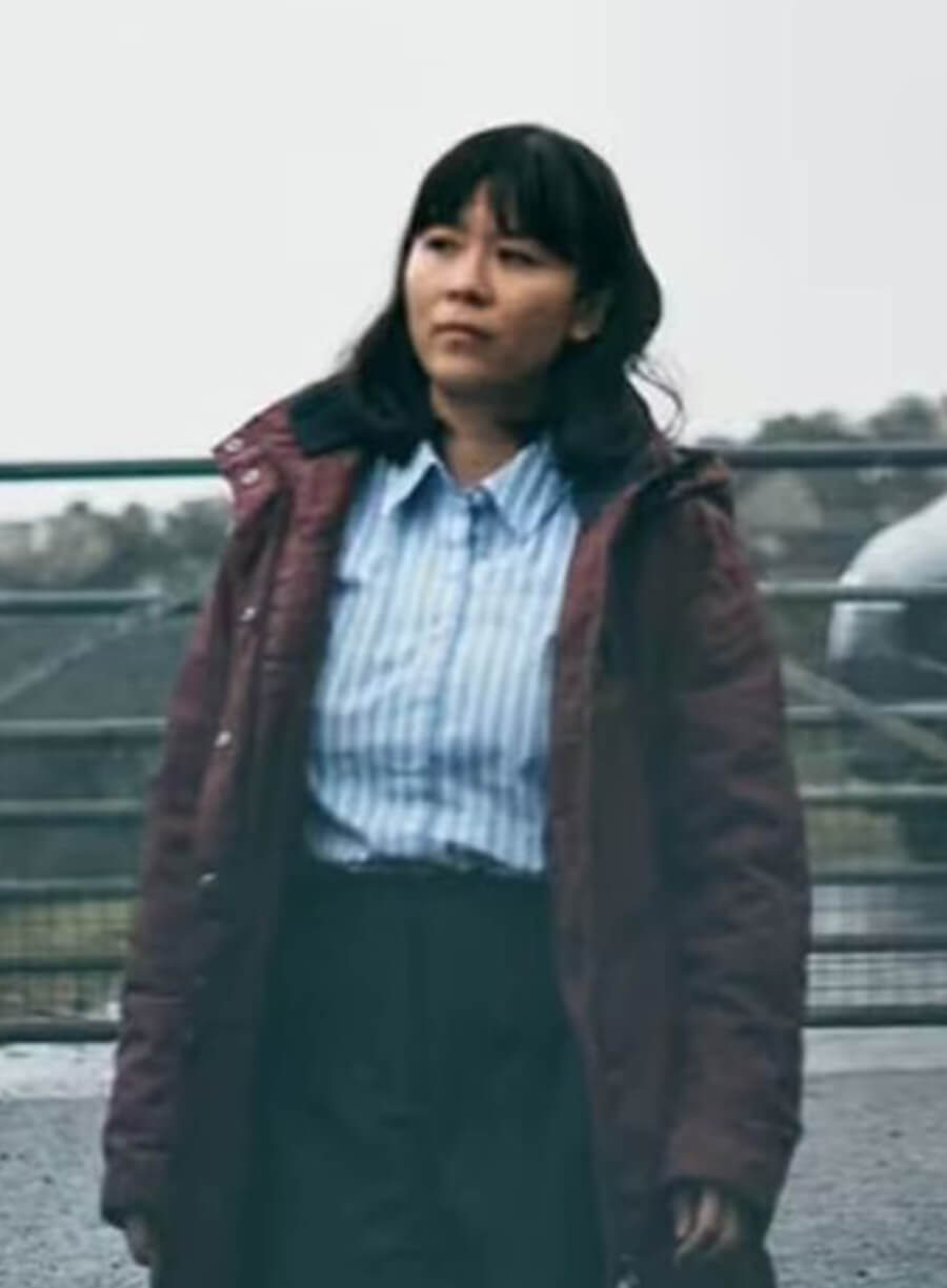Under Salt Marsh 2026 Naomi Yang Jess Deng Maroon Coat