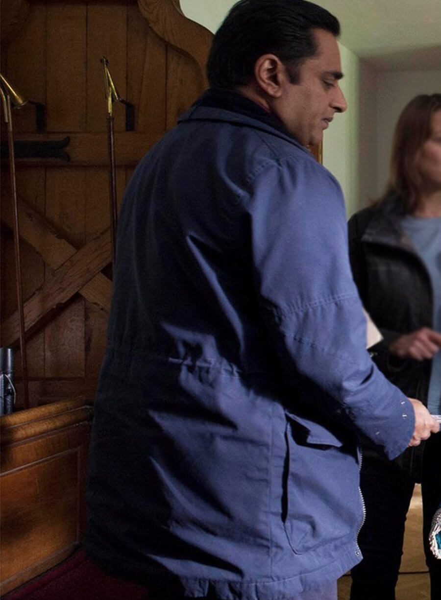 Unforgotten Sunil Sunny Khan Grey Jacket 