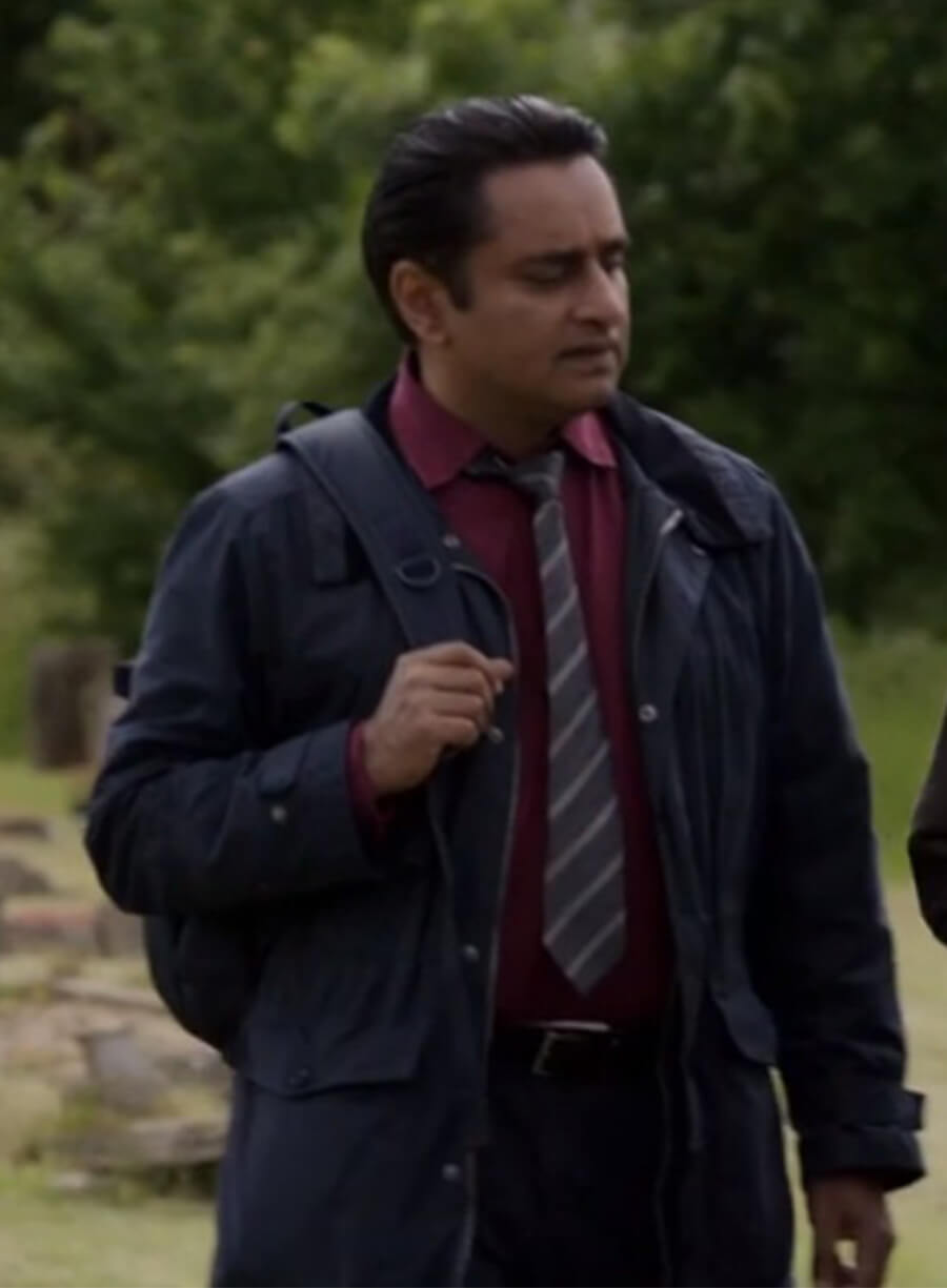 Unforgotten Sunil Sunny Khan Grey Jacket 