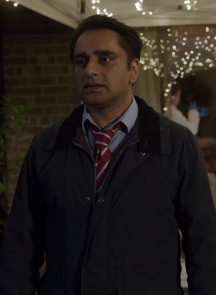 Unforgotten Sunil Sunny Khan Grey Jacket 