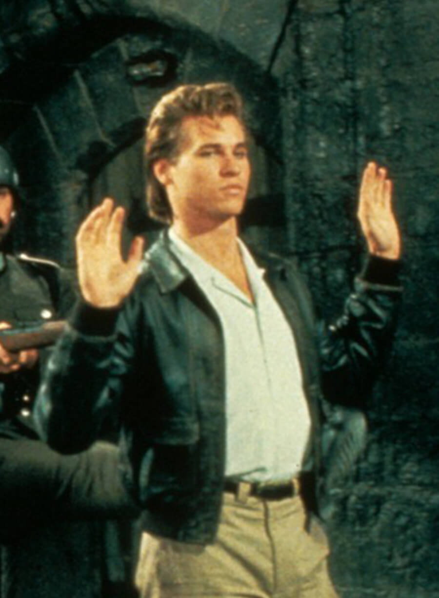 Val Kilmer The Secret Nick Rivers Black Leather Jacket