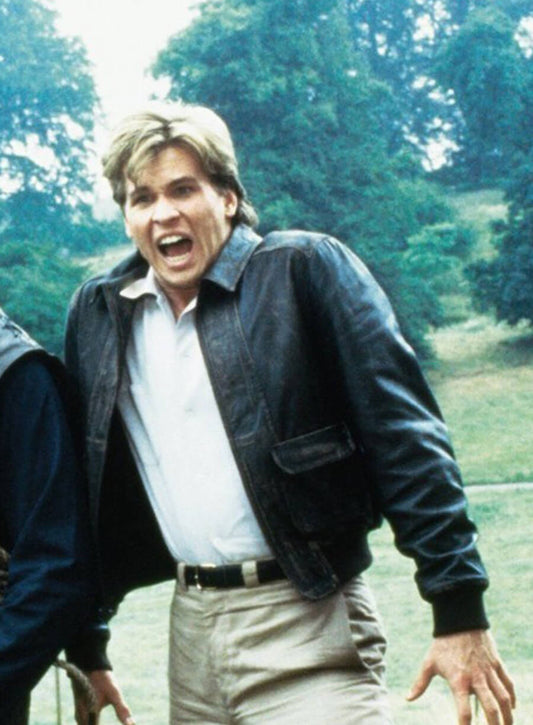 Val Kilmer The Secret Nick Rivers Black Leather Jacket
