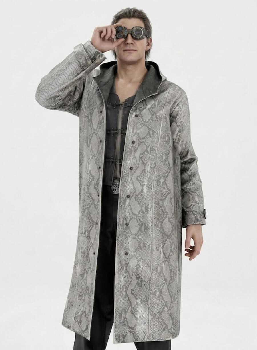Victor Gideon Resident Evil Requiem RE9 Hooded Leather Coat