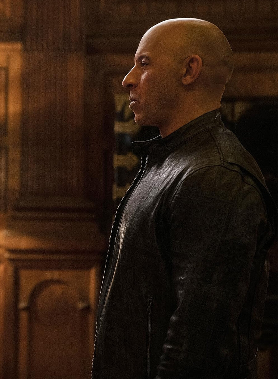 Vin Diesel Fast & Furious 9 Black Leather Jacket