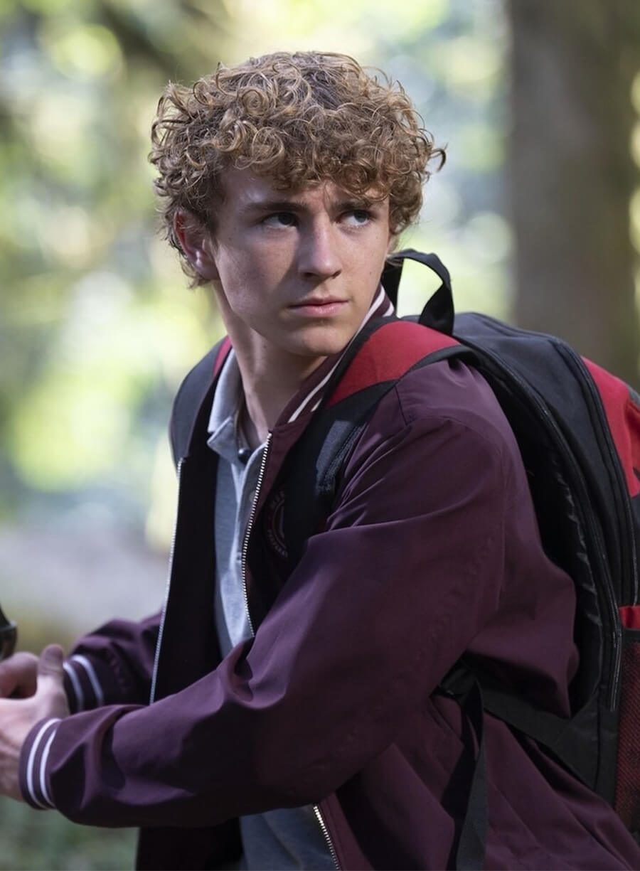 Walker Scobell Percy Jackson and the Olympians Purple Jacket 