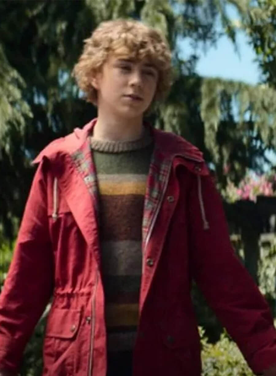 Walker Scobell Percy Jackson and the Olympians Red Jacket