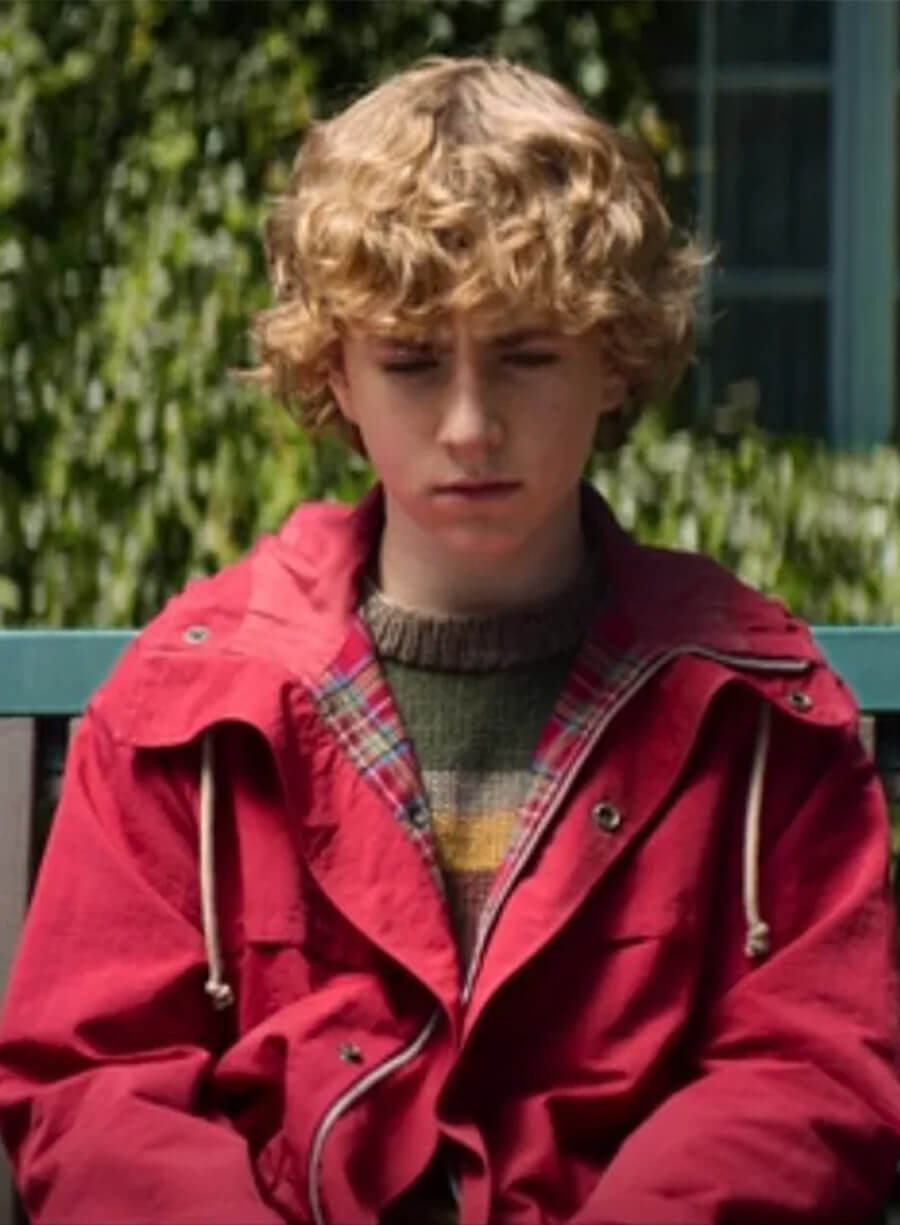 Walker Scobell Percy Jackson and the Olympians Red Jacket