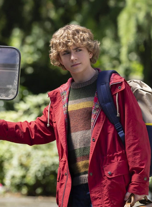 Walker Scobell Percy Jackson and the Olympians Red Jacket