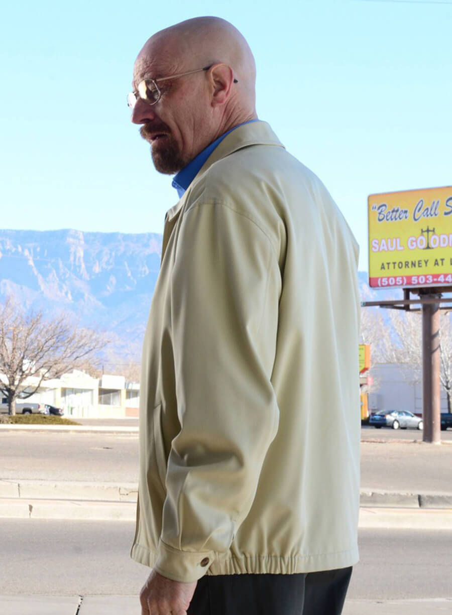 Walter White Breaking Bad White Jacket