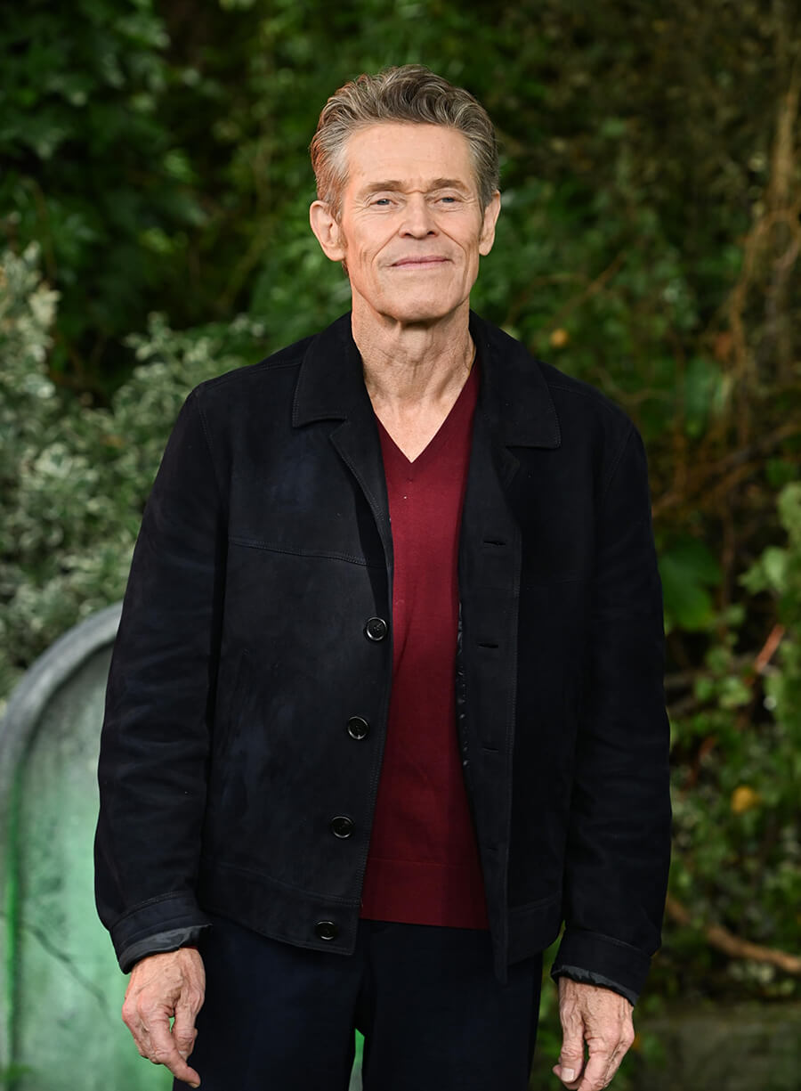 Willem Dafoe Beetlejuice Beetlejuice Premiere Event Suede Jacket