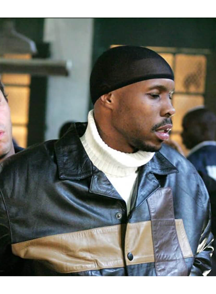 Wood Harris The Wire Avon Barksdale Leather Jacket