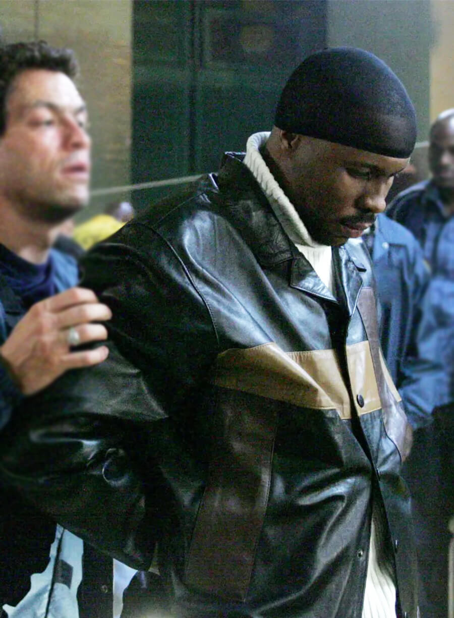 Wood Harris The Wire Avon Barksdale Leather Jacket