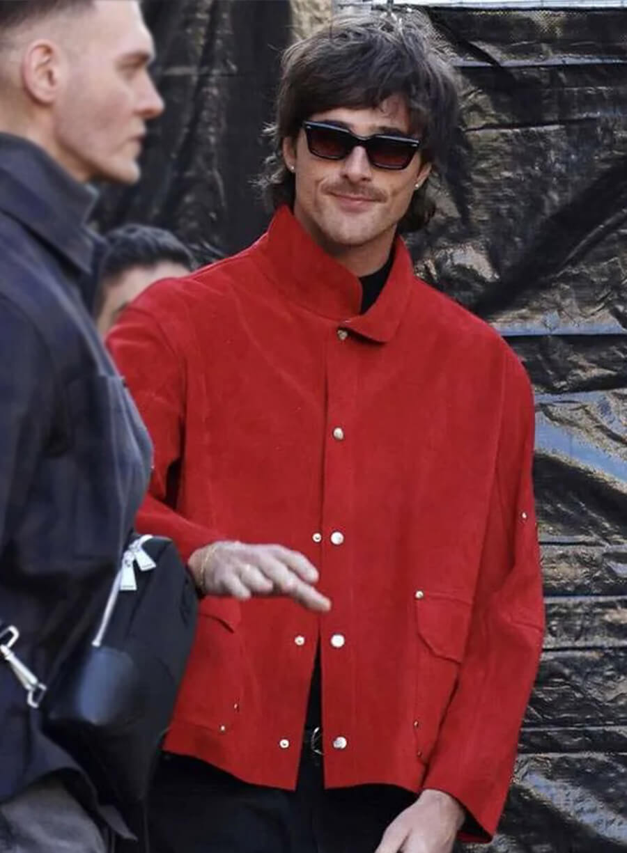 Wuthering Heights 2026 Event Jacob Elordi Red Jacket
