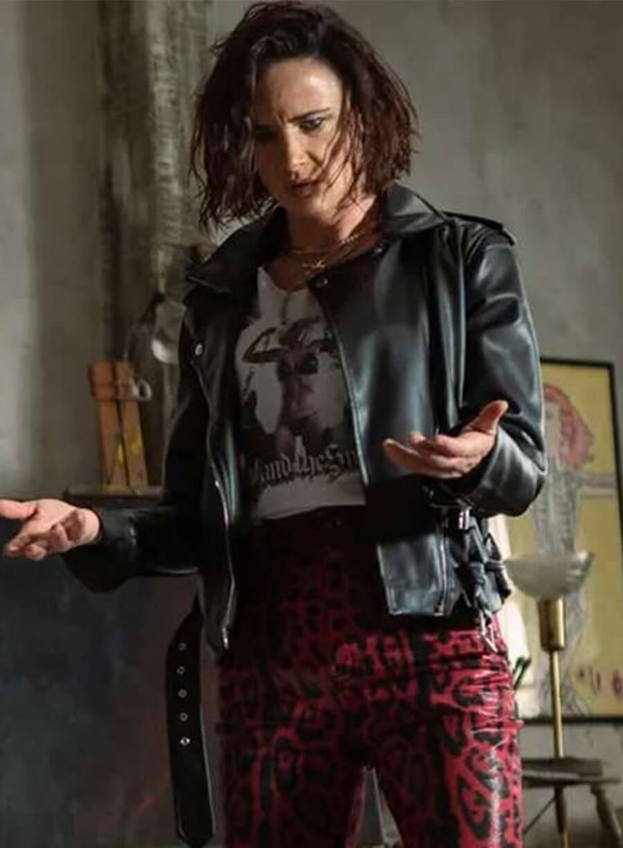 Yellowjackets Juliette Lewis Natalie Black Leather Jacket