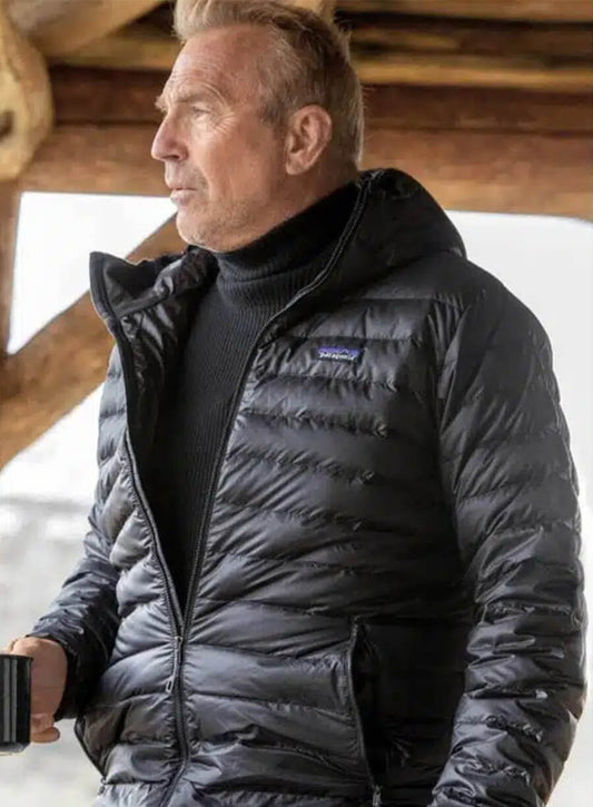Yellowstone John Dutton Black Puffer Jacket