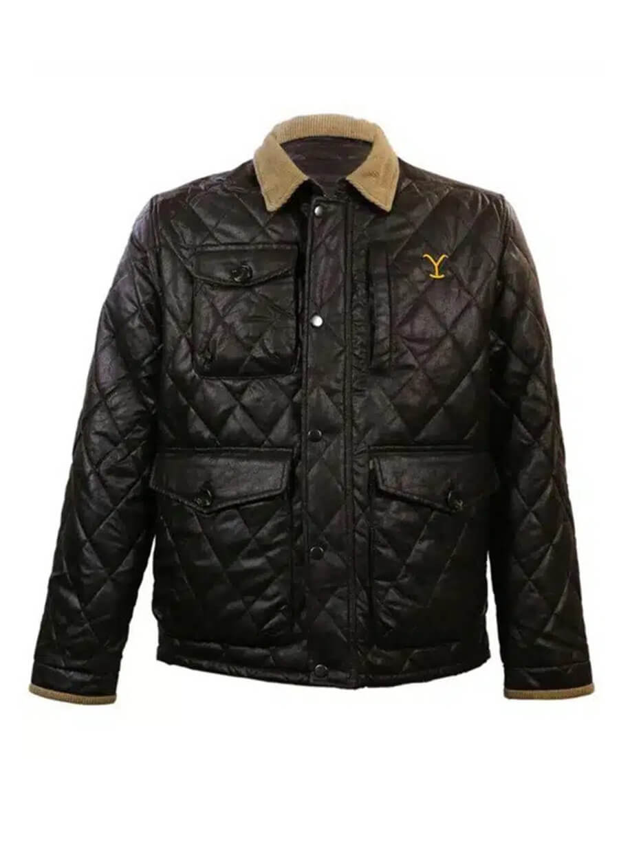 Yellowstone John Dutton Black Quilted Jacket