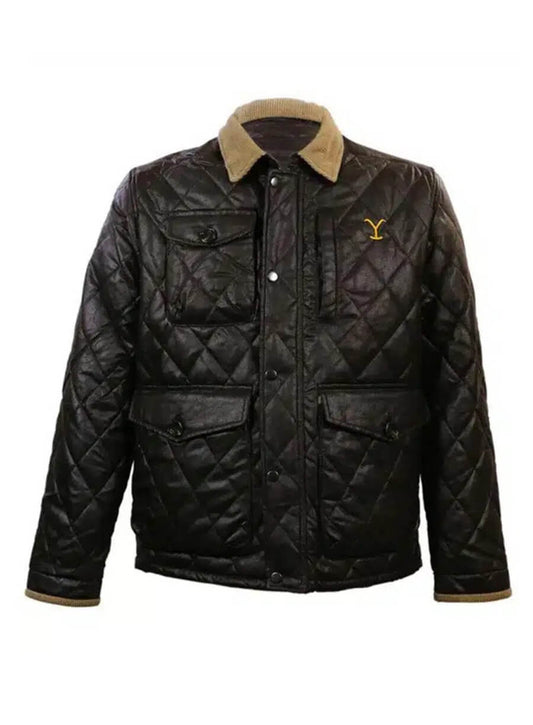 Yellowstone John Dutton Black Quilted Jacket