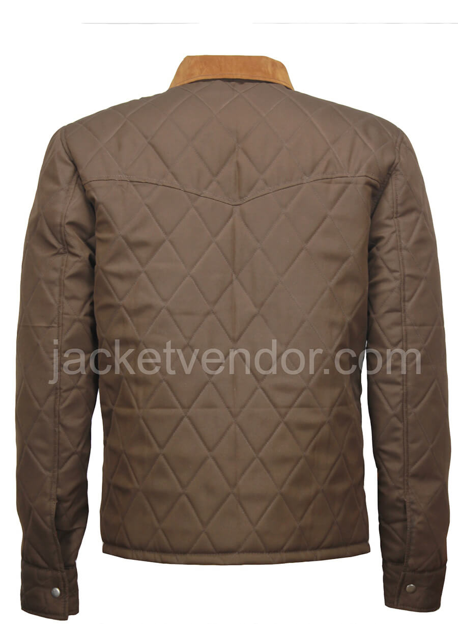 Yellowstone John Dutton Quilted Brown Jacket