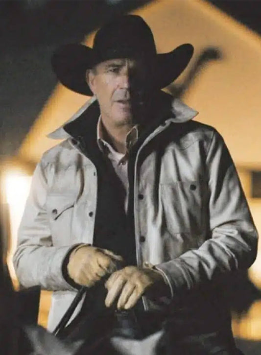 Yellowstone John Dutton Season 5 White Jacket