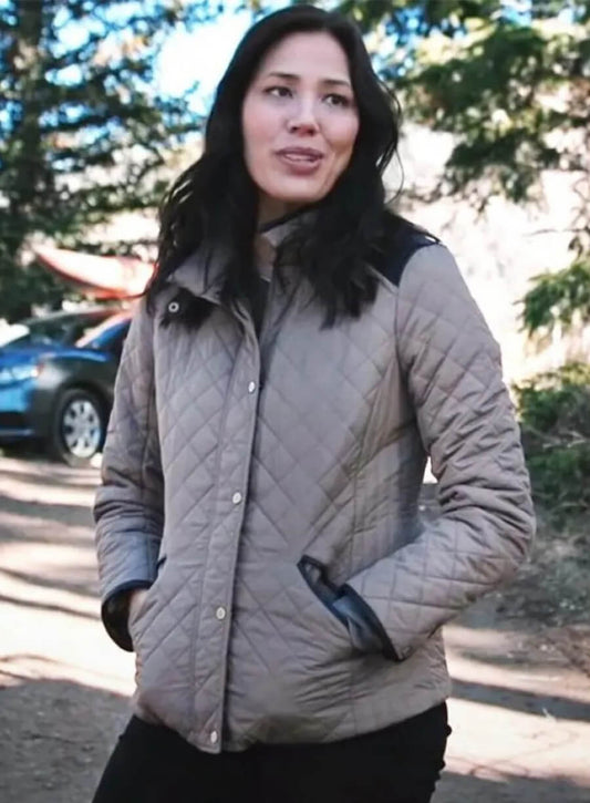Yellowstone Lynelle Perry Grey Quilted Jacket
