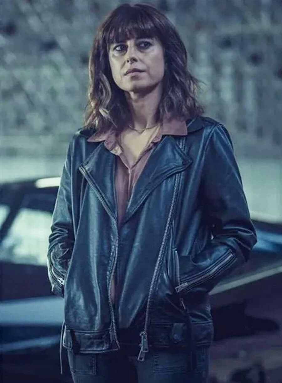 Zahra Ahmadi Betrayal 2026 Mehreen Askari-Evans Leather Jacket 