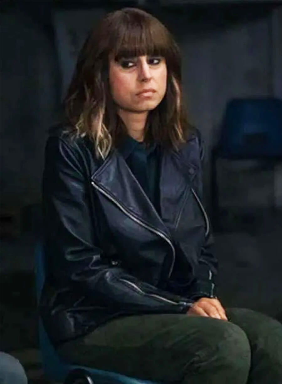 Zahra Ahmadi Betrayal 2026 Mehreen Askari-Evans Leather Jacket 