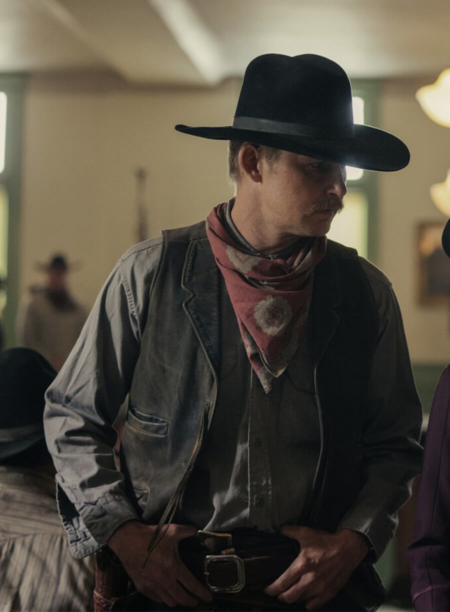 Zane Davis  1923 Brown Leather Vest