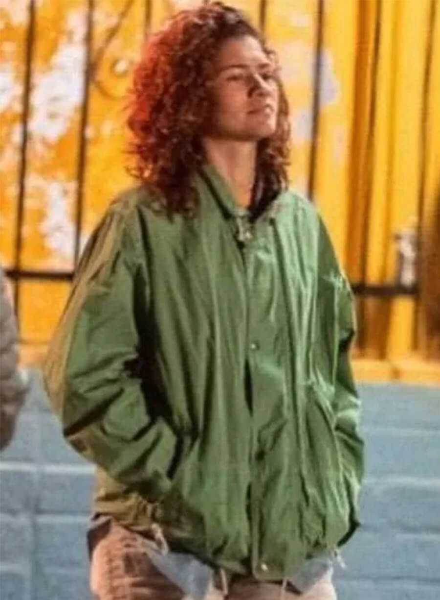 Zendaya Euphoria Rue Bennett Green Jacket