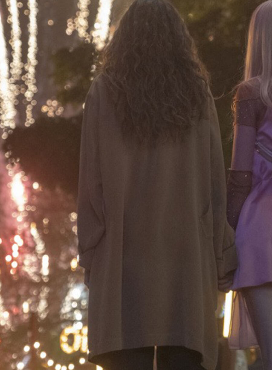 Zendaya Euphoria S01 Rue Bennett Brown Coat