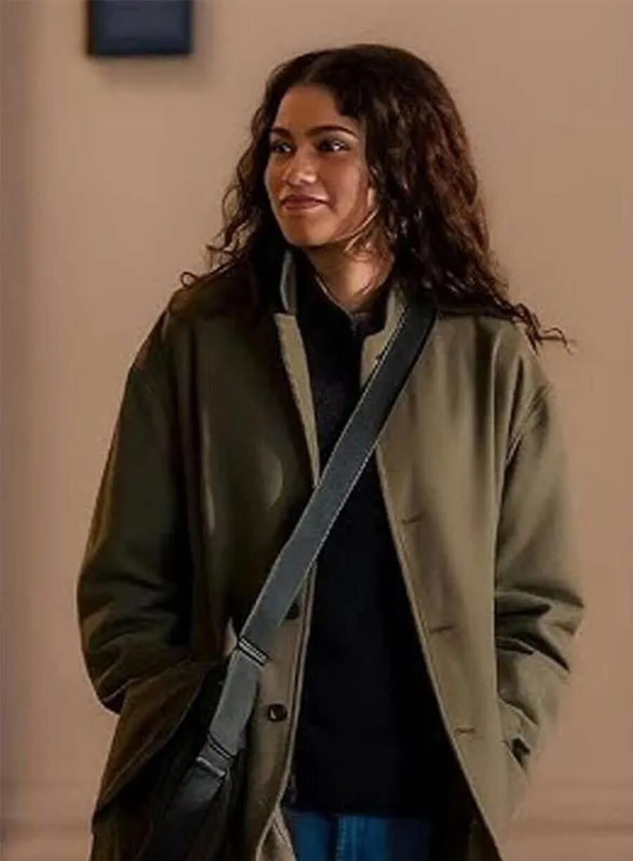 Zendaya The Drama 2026 Emma Harwood Green Jacket