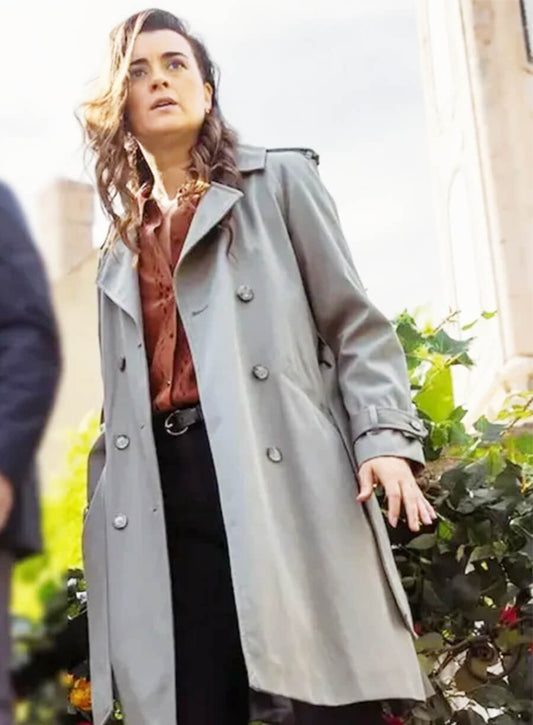 Ziva David NCIS: Tony & Ziva Cote de Pablo Beige Trench Coat